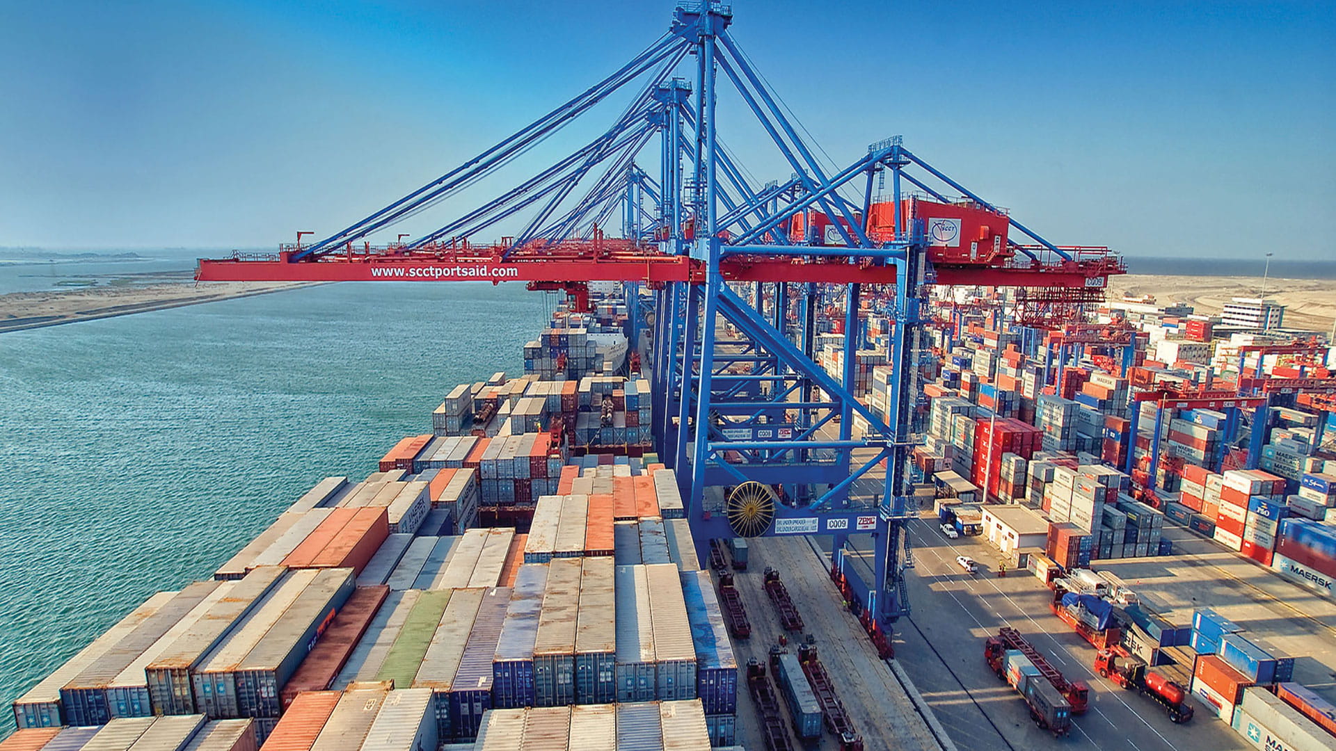 Container terminal design at a port with the help of crane machines