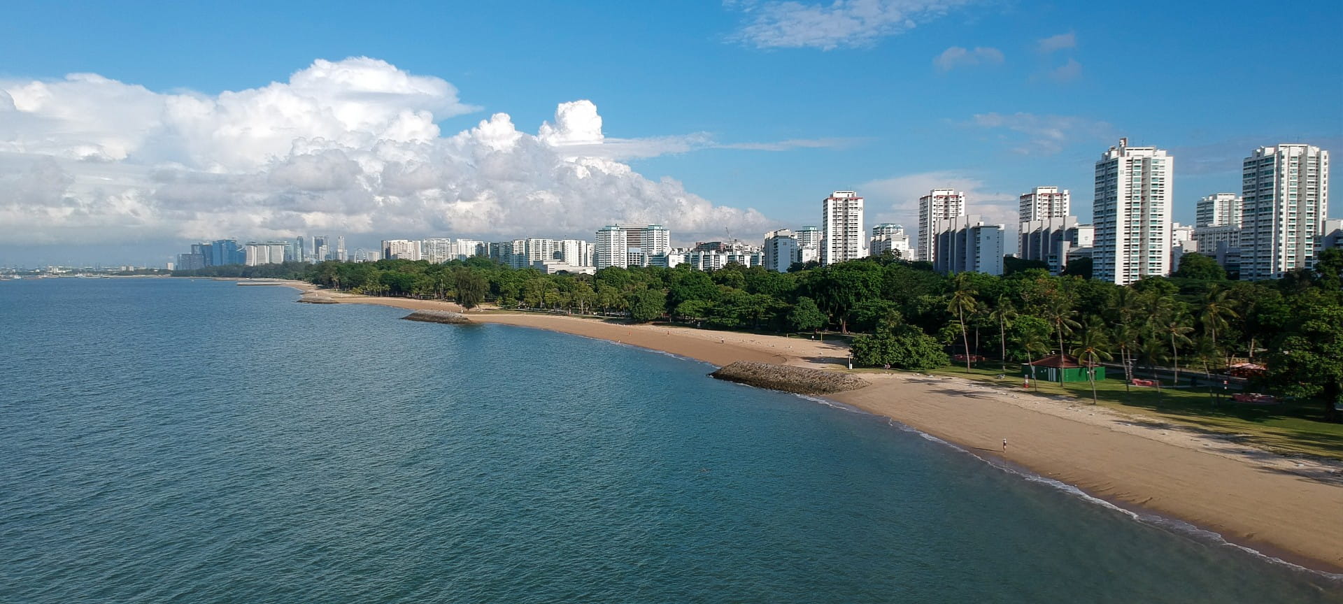 Coastal view of Singapore
