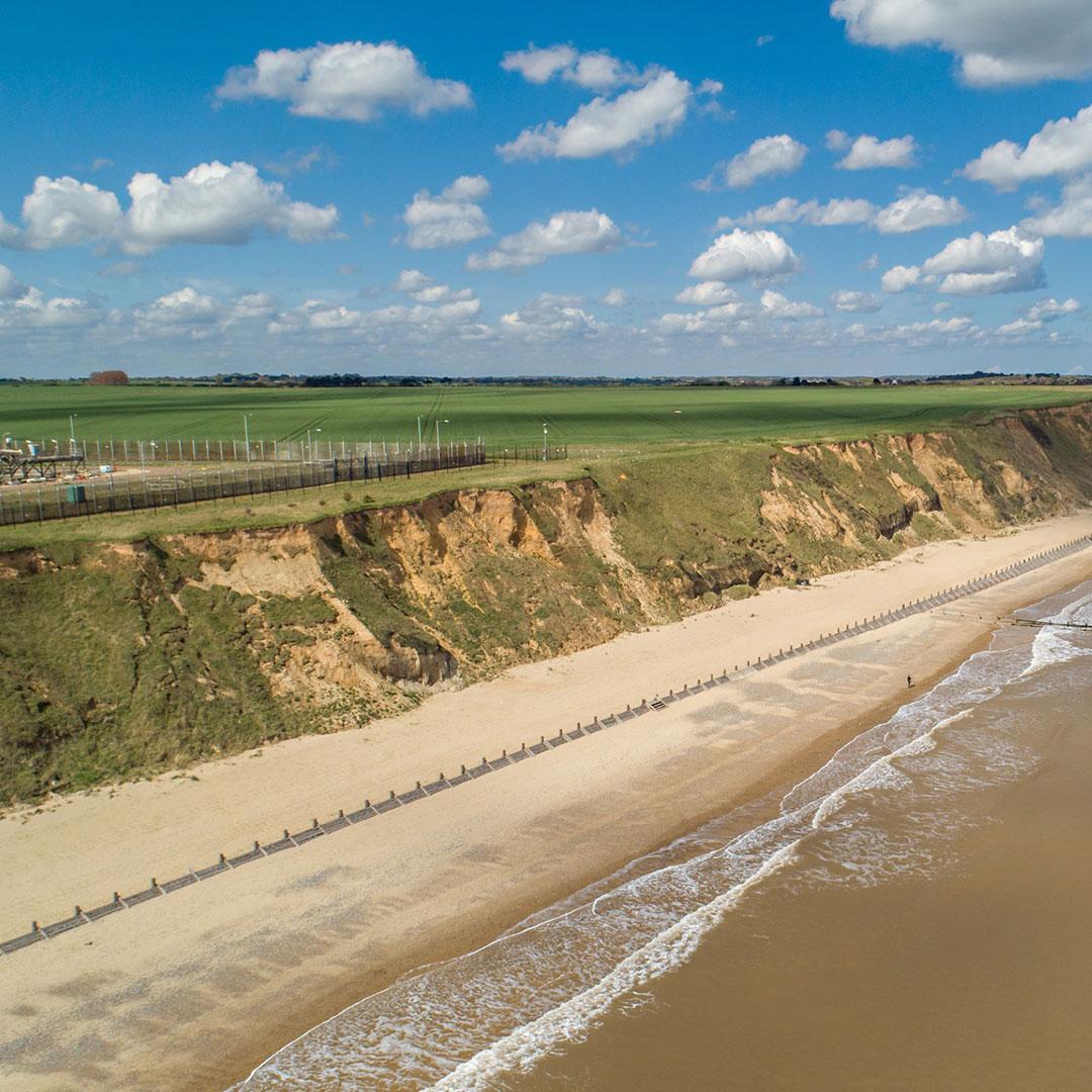 Sandscaping at Bacton, UK