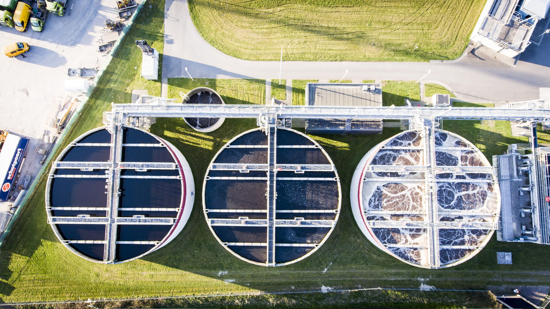 WBL wastewater treatment aerial view
